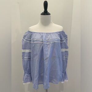 Hinge/Blouse/on off shoulder/ breezy top